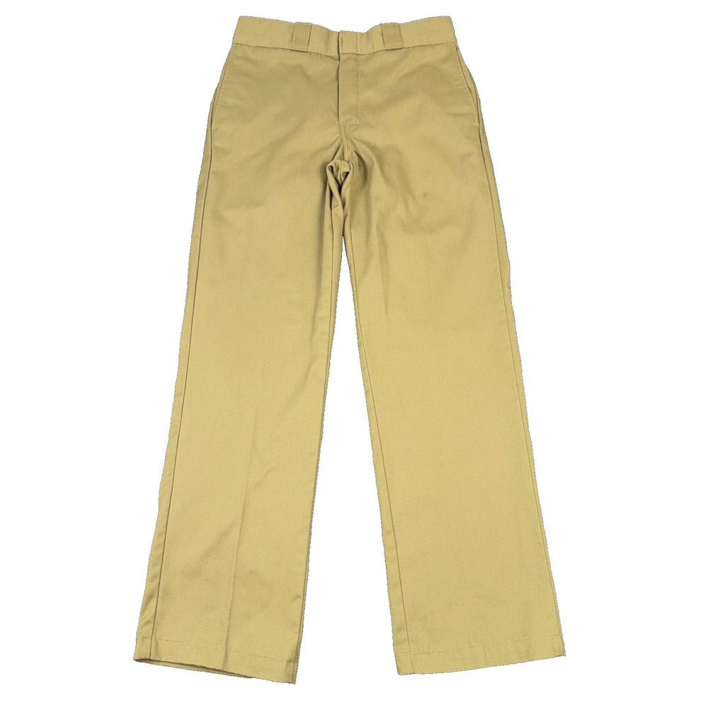 Dickies 874 Original Fit Work Pants Mens 30x32 Khaki Flat Front Uniform